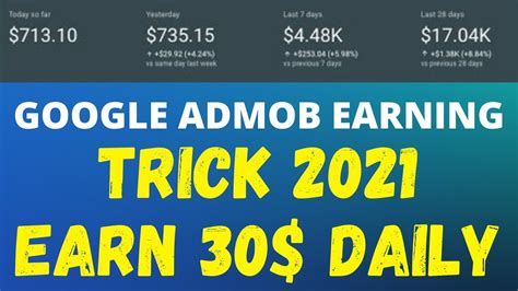 Google Admob Earning Trick 2021 Google Admob And Unity Ads Earning