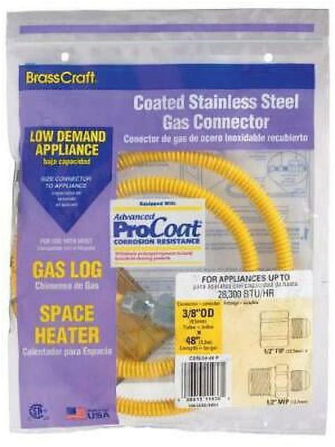 Brasscraft ProCoat 1 2 In FIP X 1 2 In Dia X 48 In L MIP Stainless