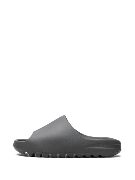 Adidas Yeezy X Yeezy Slate Grey Slides Grey Farfetch