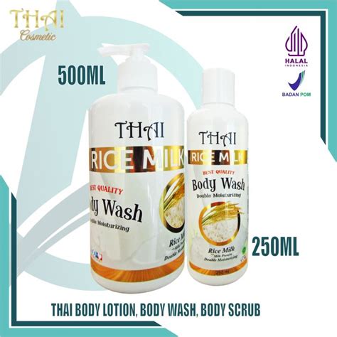 Thai Rice Milk Body Wash Ml Sabun Cair Mencerahkan Dan