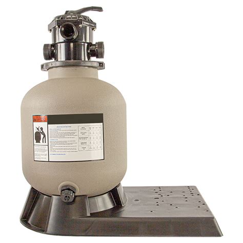 Rxclear 19 In 175 Lbs Sand Capacity Above Ground Sand Filter With Valve And Long Base W 6