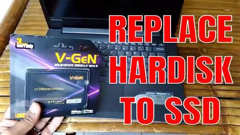 Tutorial Laptop Cara Ganti Hardisk Menjadi Ssd Di Lenovo Ideapad