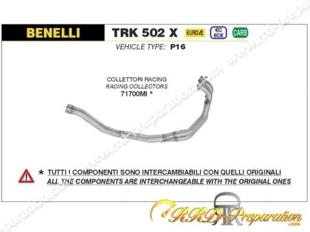 Arrow Exhaust Manifold For Race Tech Or Original Silencer On Benelli