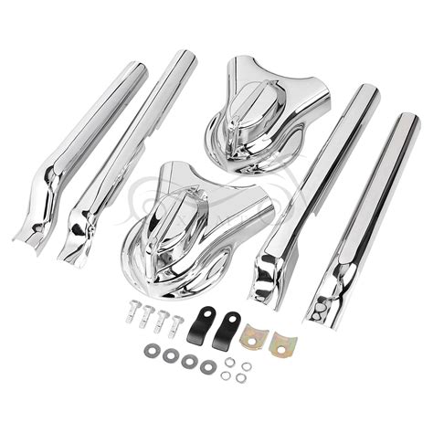 Chrome Swingarm Covers Kit Fit For Harley Softail Slim Fls Deluxe