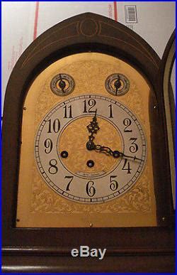 Circa Seth Thomas Walnut Cased Mantel Clock Westminster Chime