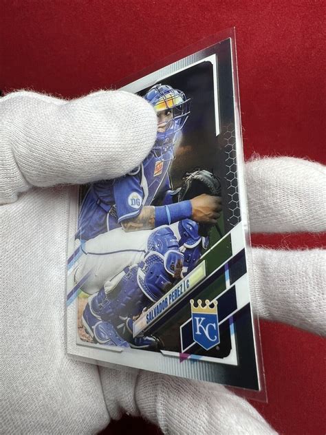 Topps Chrome Baseball Salvador Perez Card No Kansas