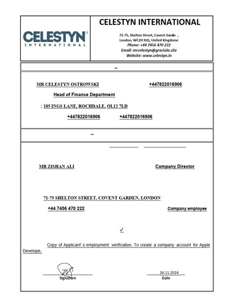 Applicant’s employment verification | PDF