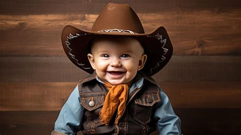 Premium Photo | Baby in Cowboy Costume