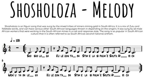 Shosholoza | Teaching Resources