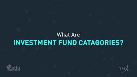 investment fund categories tmx money blog