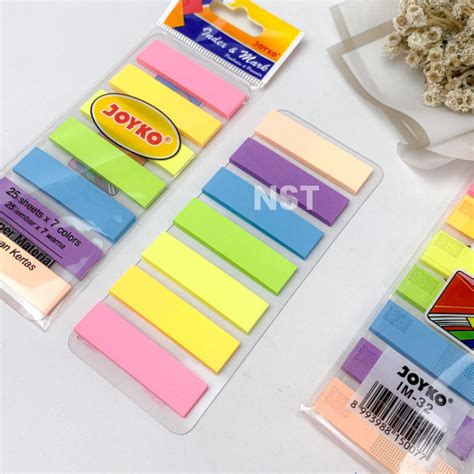 Jual Sticky Notes Index Mark Pembatas Penanda Joyko Im Im