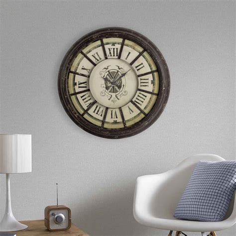 One Allium Way Oversized Avelar Wall Clock Reviews Wayfair Canada