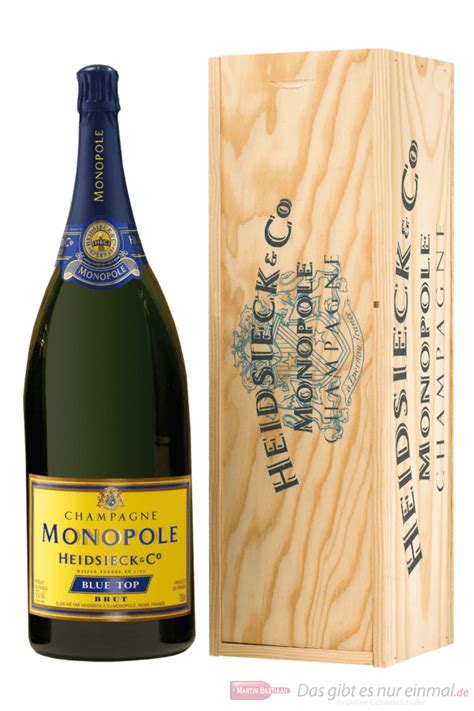 Heidsieck Monopole Blue Top Brut Champagner In Holzkiste 3 0l Flasche