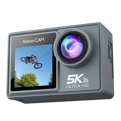 Ausek Ultrahd 5k Action Camera With 50mp 170° Wide Angle Lens 20