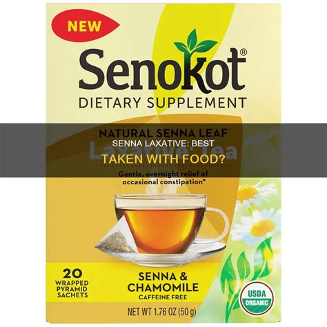 Senna Laxative Best Taken With Food Medshun