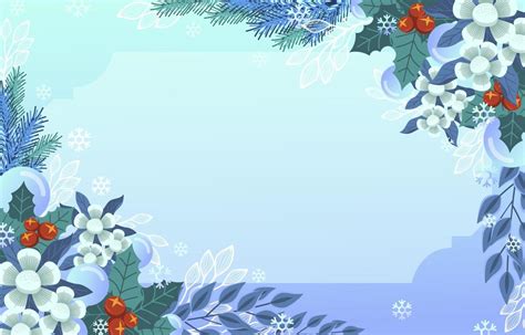 Winter Floral Background 3681377 Vector Art at Vecteezy