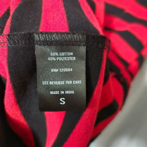 Hot Topic Red And Black Color Block Striped Depop