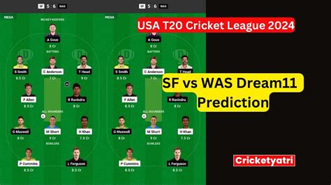 Sf Vs Was Dream Prediction In Hindi Fantasy Cricket Pitch Report