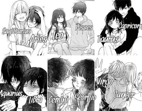 Cute Zodiac Couples Thème Astrologique Zodiaque Anime Balance Zodiaque