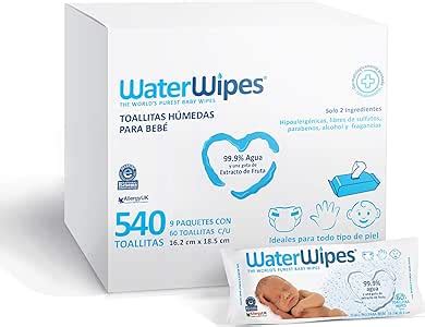 WaterWipes Toallitas Húmedas Para Bebé color Blanco 540 count pack