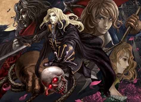 Richter Belmont Alucard Maria Renard And Dracula Castlevania And 1