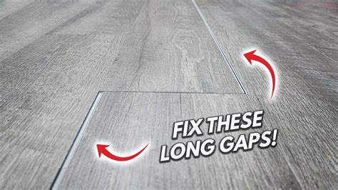 How To Fix Long Gaps In Flooring Laminate Vinyl Lvp And Engineered Wood Floors Diy Vinyl