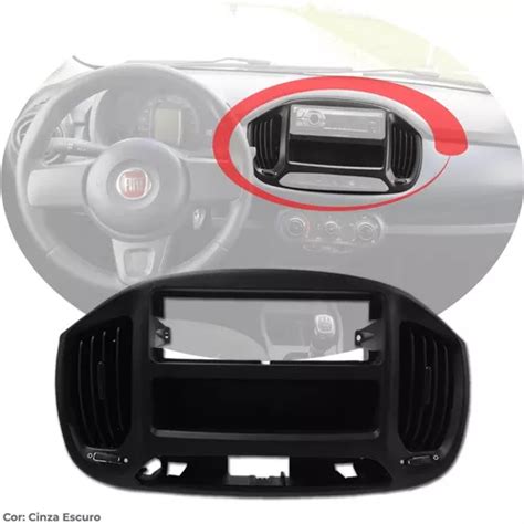 Moldura Painel Central Fiat Novo Uno Original Parcelamento Sem Juros