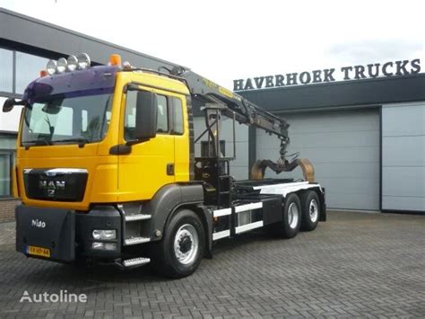 MAN TGS 26 360 6x4 H 4BL Container System Palfinger Crane Euro5 Seil