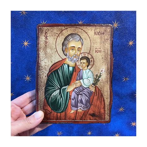 Painted icon St. Joseph