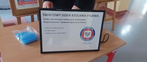 Wiatowy Dzie Rzucania Palenia W Zespole Szk Ponadpodstawowych W