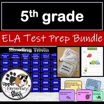 Th Grade Ela State Test Prep Bundle By Upper Elementary Bliss Tpt