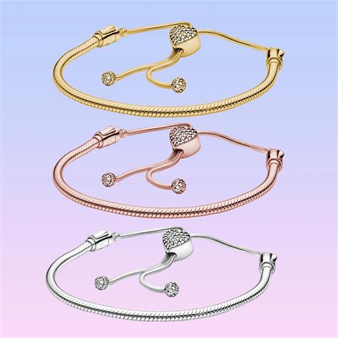 Pandora Moments Pulsera Deslizante De Plata De Ley Para Mujer