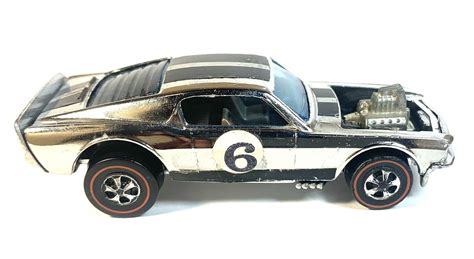 Hot Wheels Redline Mustang Boss Hoss 1969 Super Chrome C8 Wow EBay