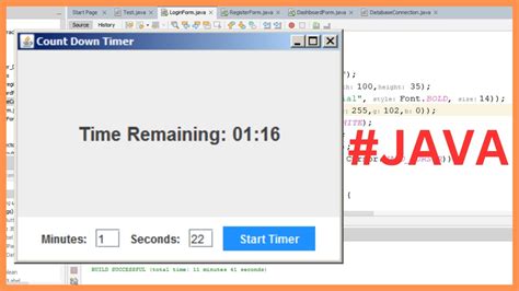 Java Project Tutorial How To Create A CountDown Timer App In Java