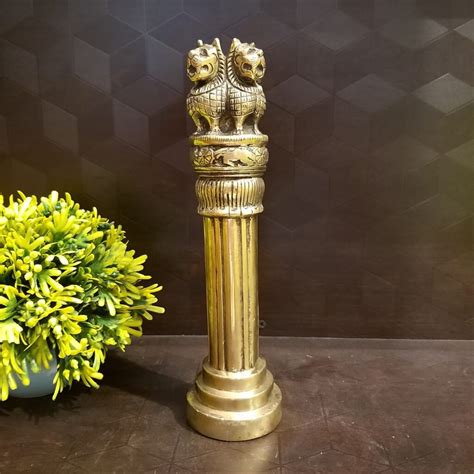 Brass Ashoka Pillar 10 VgoCart Brass Antique Collections