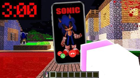 RUFE NIEMALS UM 3 NACHTS DEN BÖSEN SONIC AN in Minecraft YouTube