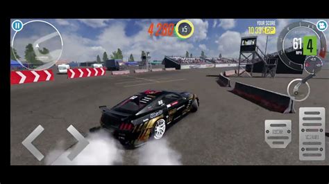 Smooth Drifting With Ford Mustang At Parking Map In Carx Drift Racing 2