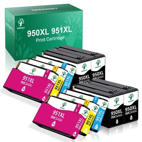 Greensky Cartouches D Encre Pour Hp Xl Xl Xl Xl Pour