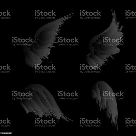 Black Gradient Wings Stock Illustration Download Image Now Raven