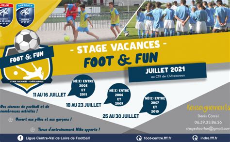 Stages Vacances Foot And Fun Le District De Lindre De Football