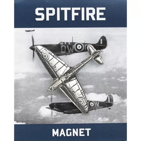 RAF SPITFIRE MAGNET Military Gift Army Ww1 Ww2 Fighter Plane Battle Of