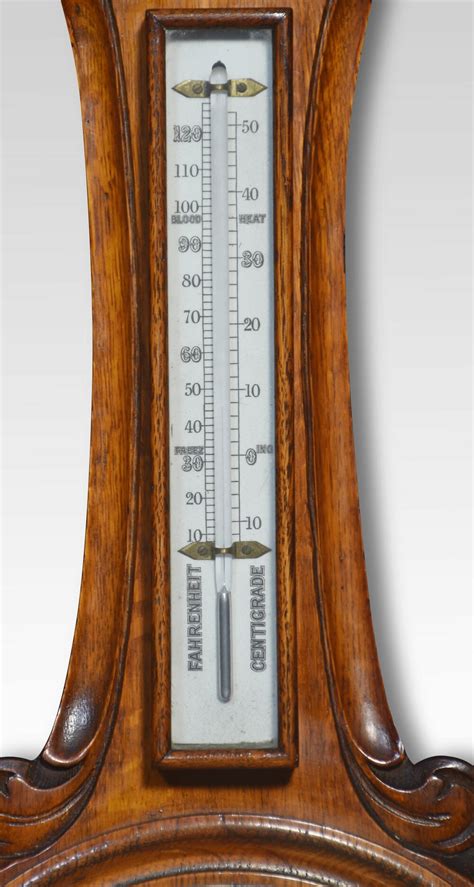 Antiques Atlas Oak Cased Aneroid Barometer