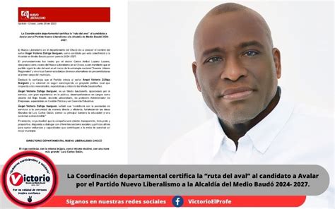 La Coordinaci N Departamental Certifica La Ruta Del Aval Al Candidato