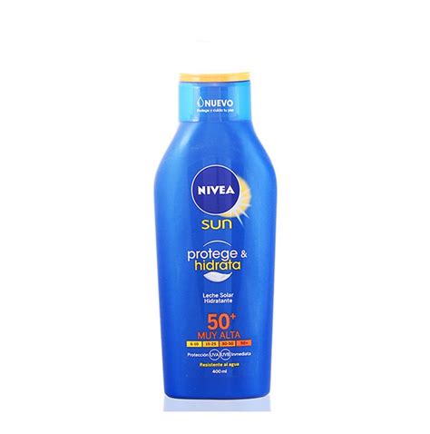 Nivea Sun Leche Solar Protege Hidrata spf 50 400 ml Alta protección