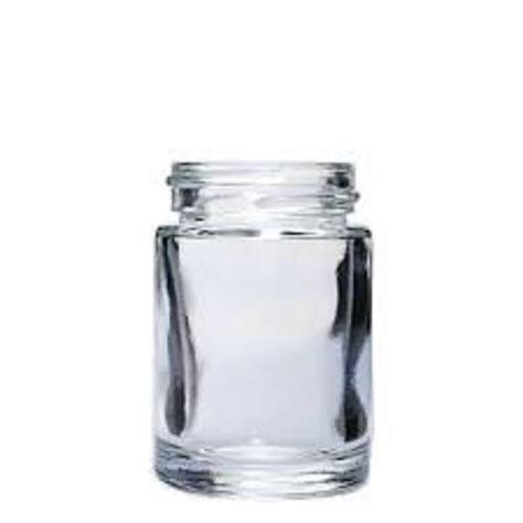 Lightweight Crack And Leak Resistant Plain Round Transparent Glass Jar