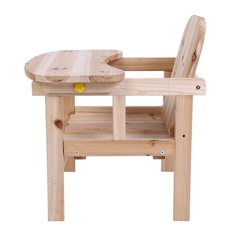 Wooden Baby Portable High Table Chair W/ Feeding Tray Seat Foldable ...