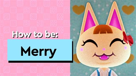 Merry Reactions T Guide House And Bio Animal Crossing Peppy