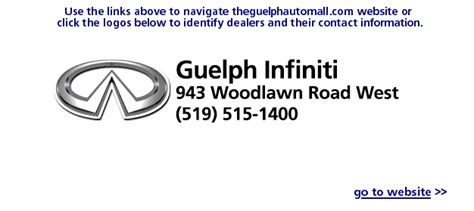 The Guelph Auto Mall Guelph Infiniti Nissan