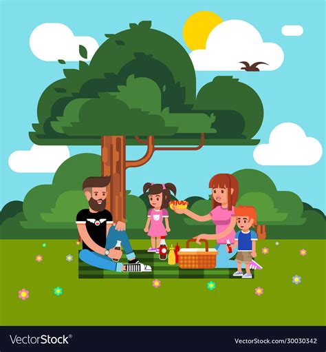 Family Going To Park Clipart Images