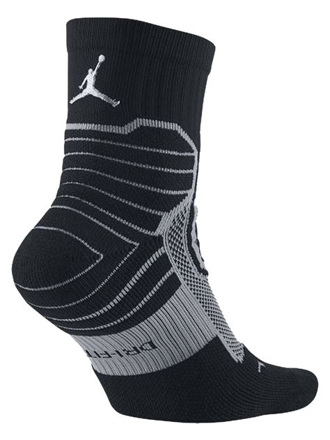 Nike Air Jordan Dri Fit Jumpman Advanced Crew Basketball Socks Black